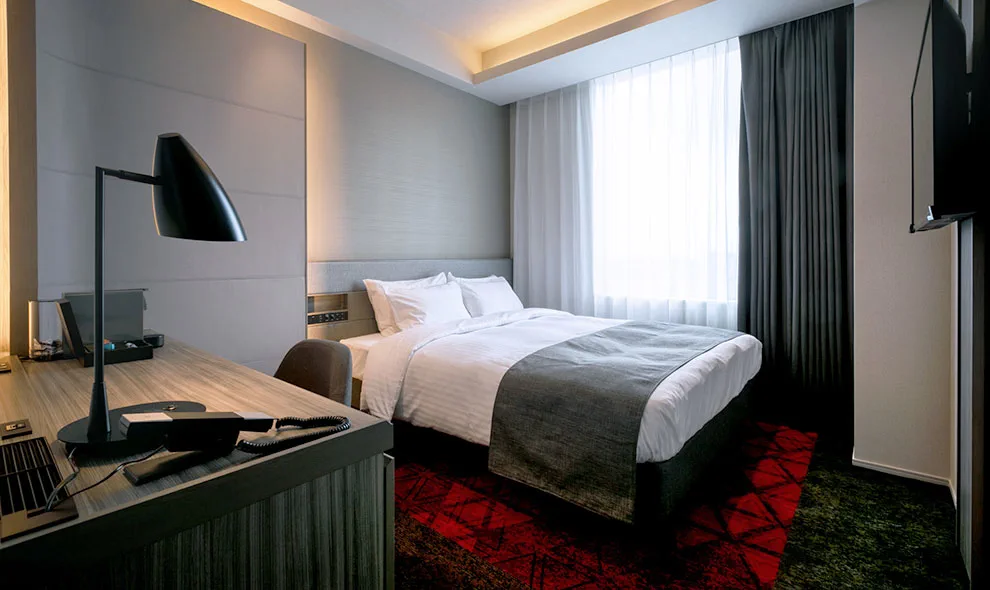 Hotel JAL City Fukuoka Tenjin 혼자 숙박 객실과 아카사카역 동선