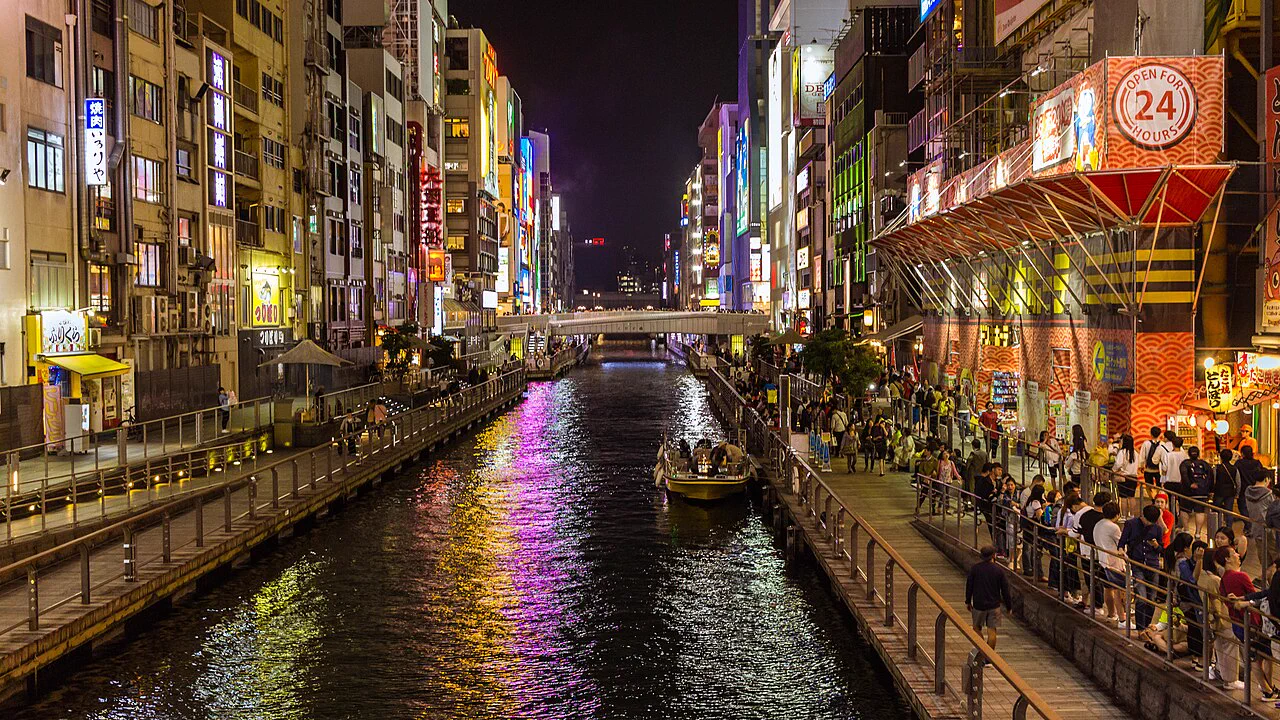 Zepp Namba 공연 후 난바 숙박과 야식 동선을 함께 보는 도톤보리 야경