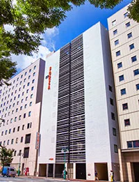 HOTEL FORZA 하카타역 치쿠시구치 외관과 혼자 늦은 도착 동선