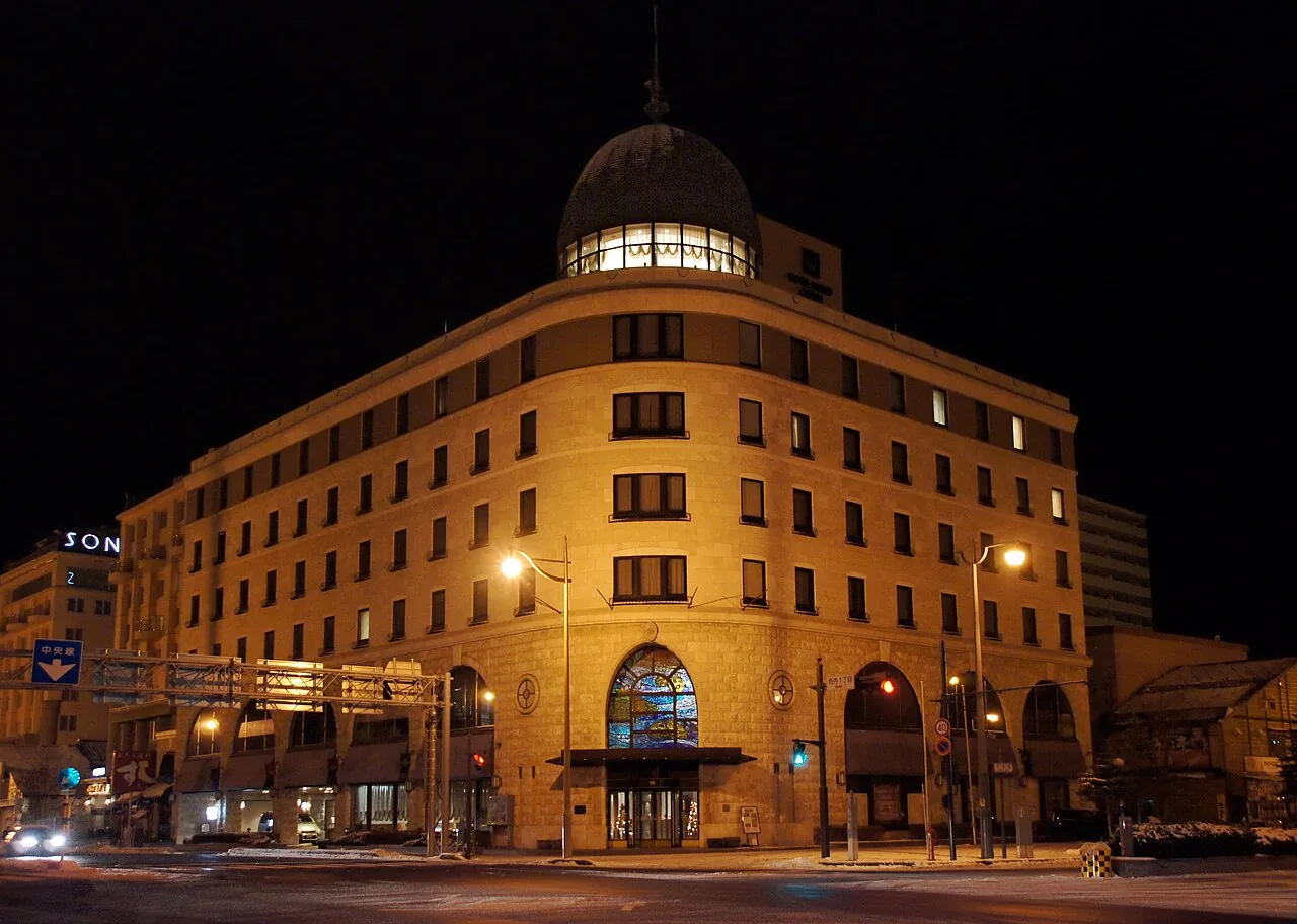 Hotel Nord Otaru 야간 외관